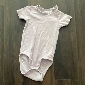 H&M Baby Bodysuit Light Purple 12M